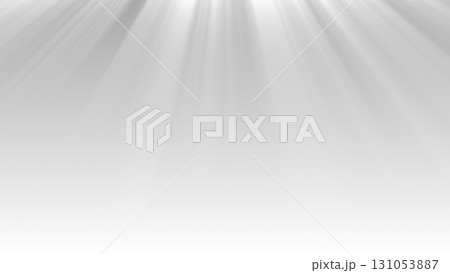 光が降り注ぐ薄いグレーの背景 131053887