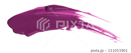 Purple watercolor brush isolated on transparent background Purple watercolor brush isolated on transparent background 131053901