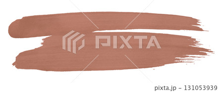 brown watercolor background. Artistic hand paint. Isolated on transparent background. 131053939