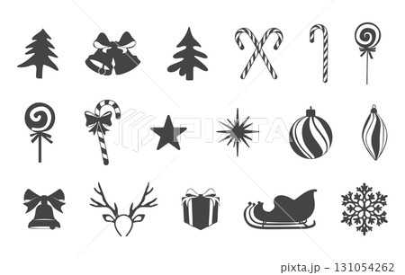 Christmas elements vector, Christmas elements silhouette, Christmas silhouette, Christmas elements svg, Christmas svg. Christmas elements vector, Christmas elements silhouette, Christmas silhouette, Christmas elements svg, Christmas svg. 131054262