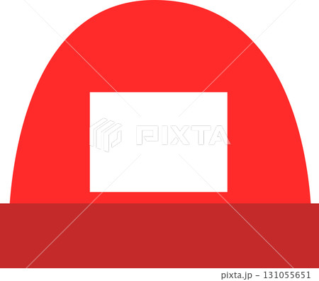 シンプルな水泳の授業でかぶる赤い帽子 シンプルな水泳の授業でかぶる赤い帽子 131055651
