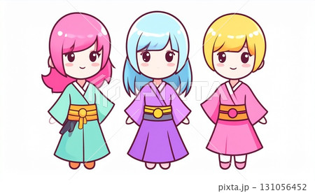 3人の子供 131056452