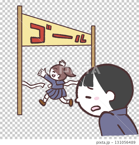 達到目標的學生和未達到目標的學生的插圖 達到目標的學生和未達到目標的學生的插圖 131056489