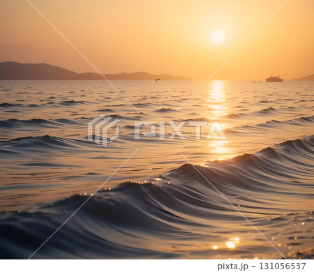 Golden Hour at Sea 131056537