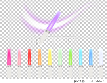 キラキラしたペンライトのイラスト キラキラしたペンライトのイラスト 131056623