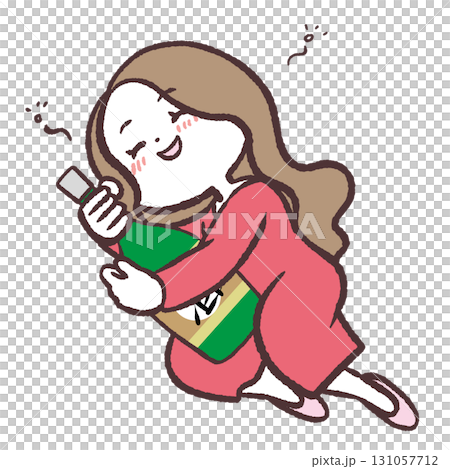 一名女子抱著酒瓶的插圖 一名女子抱著酒瓶的插圖 131057712
