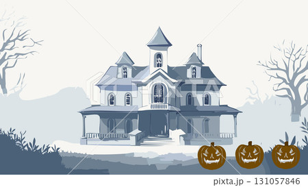 ハロウィンの背景 131057846