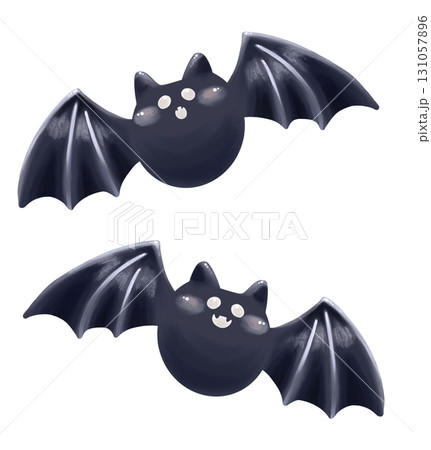 かわいいコウモリのイラストセット 131057896