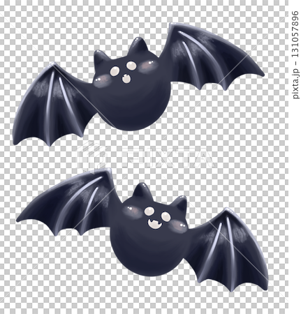 かわいいコウモリのイラストセット 131057896