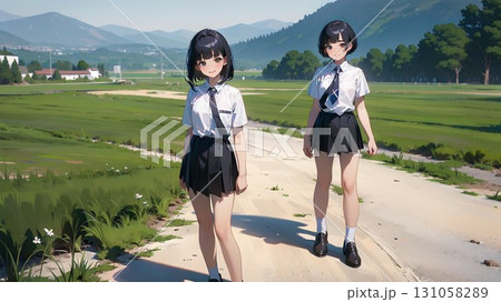 田舎の女子高生 田舎の女子高生 131058289