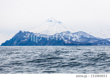 volcanic coast of Pacific ocean in Avacha bay 131060051
