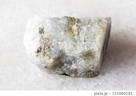 sample of rough gray labradorite rock on white sample of rough gray labradorite rock on white 131060185