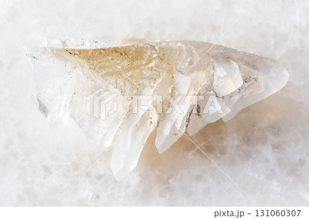 sample of rough salammoniac mineral on white 131060307