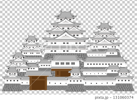 日本の城　天守や櫓などが建ち並ぶ城郭 131060374