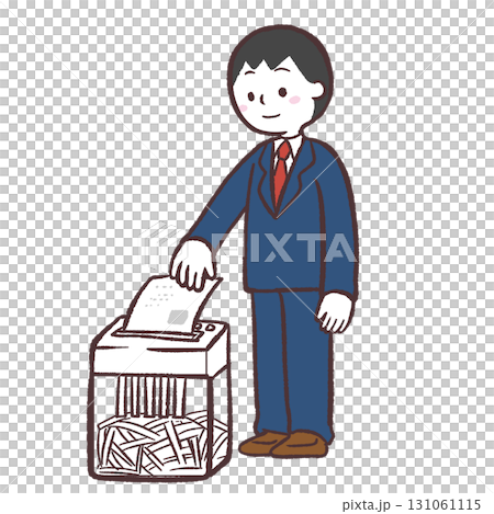 一名男子撕碎的插圖 131061115
