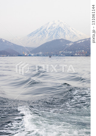 view of Koryakskaya sopka and town from Avacha bay 131061144