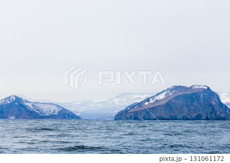 view of Avacha bay coast in Pacific ocean view of Avacha bay coast in Pacific ocean 131061172