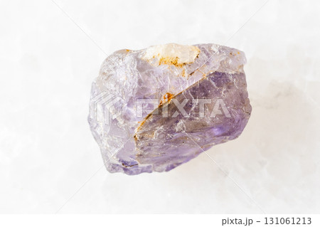 sample of unpolished cordierite crystal on white 131061213