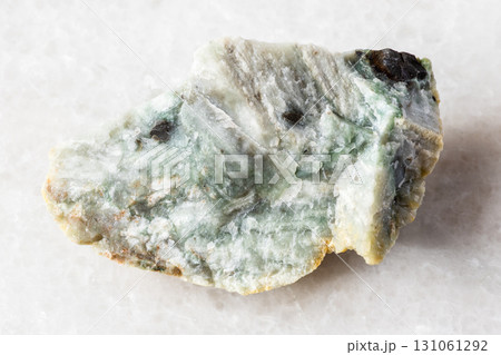 sample of raw trass chernomorite mineral on white sample of raw trass chernomorite mineral on white 131061292