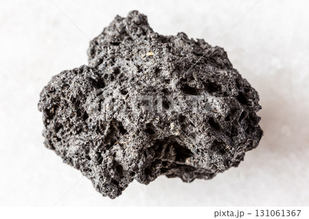 sample of raw pumice mineral on white marble sample of raw pumice mineral on white marble 131061367