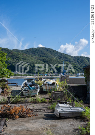 日本の兵庫県赤穂市坂越のとても美しい風景 日本の兵庫県赤穂市坂越のとても美しい風景 131061423