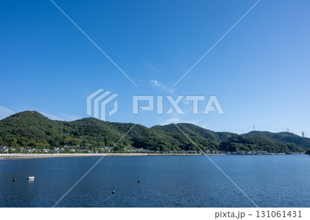 日本の兵庫県赤穂市坂越のとても美しい風景 131061431