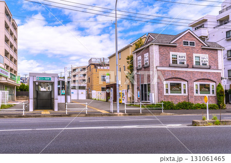 日本の横浜都市景観 横浜市営地下鉄グリーンライン 高田駅などを望む 日本の横浜都市景観 横浜市営地下鉄グリーンライン 高田駅などを望む 131061465