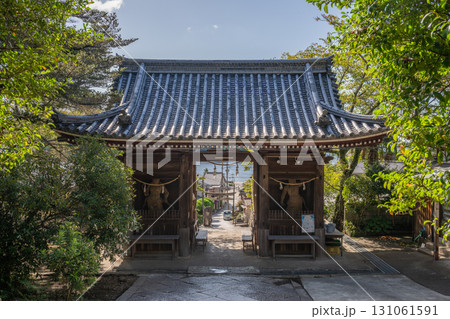 日本の兵庫県赤穂市坂越の古くてとても美しい建物 日本の兵庫県赤穂市坂越の古くてとても美しい建物 131061591