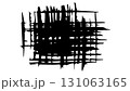 Abstract background with black scratches on white background in the form of a grid, black grid in grunge style, dry wide brush strokes, hand drawn ink lines 131063165
