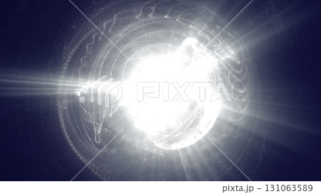 Blinding white energy explosion with intense radiant glow and swirling light particles, symbolizing power, fusion, and digital brilliance Blinding white energy explosion with intense radiant glow and swirling light particles, symbolizing power, fusion, and digital brilliance 131063589