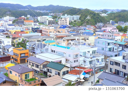 遠見岬神社から望む勝浦漁港 131063700