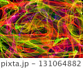 abstract pattern on black background multicolored lines in motion green and red 131064882