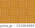 abstract wooden background mosaic pattern with stripes, light brown 131064889