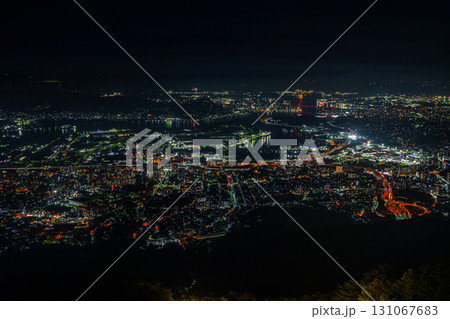 皿倉山から日本三大夜景 131067683