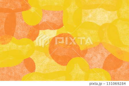 オレンジ色のキラキラした背景素材 131069284