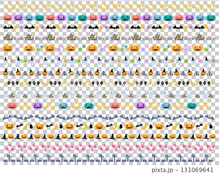 爆笑好玩的萬聖節線條裝飾素材組（活動9） 131069641