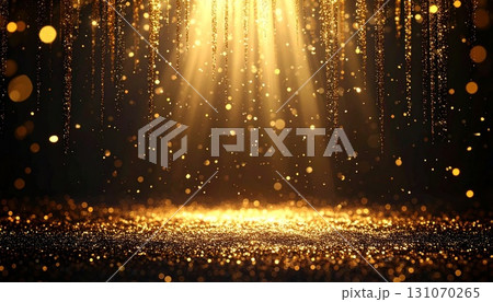キラキラと光輝く光の背景 131070265