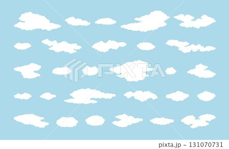 雲アイコンのセット 雲アイコンのセット 131070731