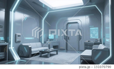 【イラスト背景】近未来の休息所(通常)【4K】 【イラスト背景】近未来の休息所(通常)【4K】 131070790