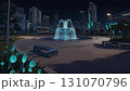 【イラスト背景】近未来の公園(深夜)【4K】 131070796