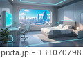 【イラスト背景】近未来の私室(昼)【4K】 131070798