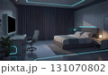 【イラスト背景】近未来の私室(画面オフ)【4K】 131070802