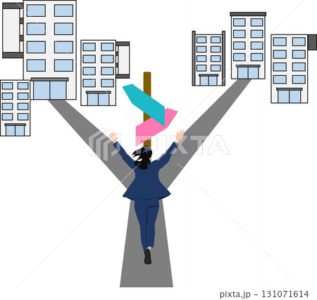 人生の分岐点のイラスト 131071614