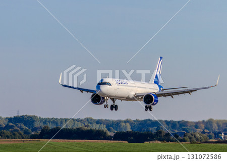 Belgium, Brussels Airport, Aegean Airline aircraft, Airbus A321. Belgium, Brussels Airport, Aegean Airline aircraft, Airbus A321. 131072586