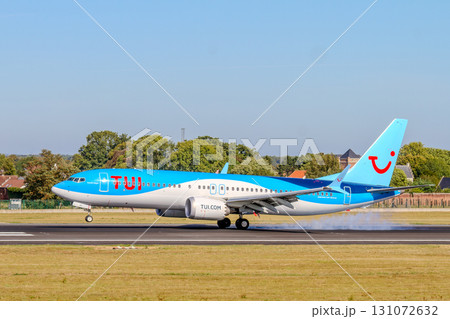 Belgium, Brussels Airport, TUI Boeing 737 landing 131072632