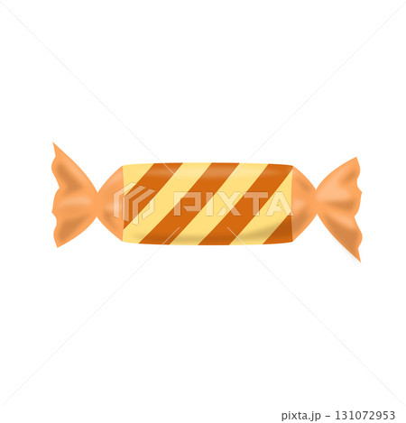 キャンディ　三色　薄オレンジ　茶色　薄黄色 131072953