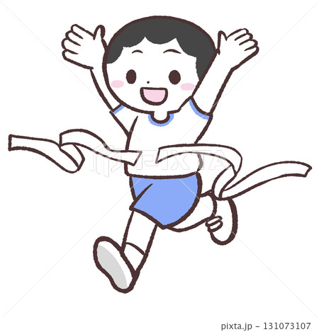 ゴールする男の子のイラスト 131073107