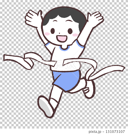 ゴールする男の子のイラスト 131073107