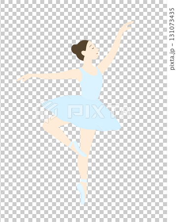 バレエを踊るバレエダンサーのイラスト 131073435