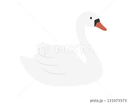 シンプルな白鳥のイラスト シンプルな白鳥のイラスト 131073573
